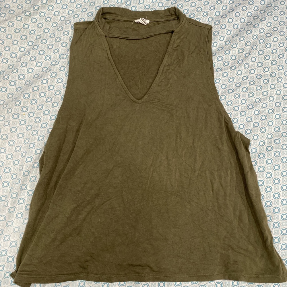 olive green top